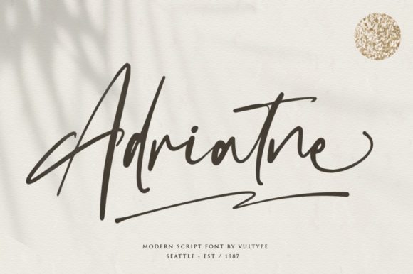 Adriatne: A Handwritten Font for Creative Web Design