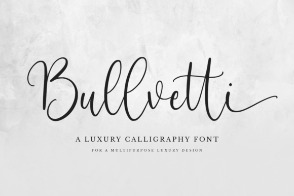Bullvetti: A Graceful Cursive Font for Editorial Design