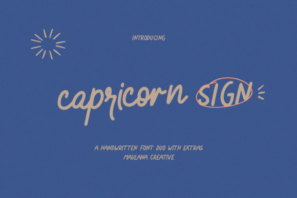 Capricorn Sign: A Versatile Font for Engaging Brand Content