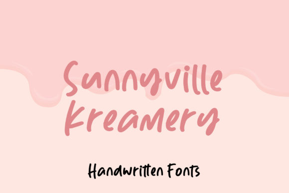 Charming Sunnyville Kreamery: A Perfect Handwritten Font