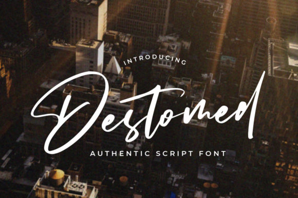 Destomed: A Handwritten Font for Editorial Elegance