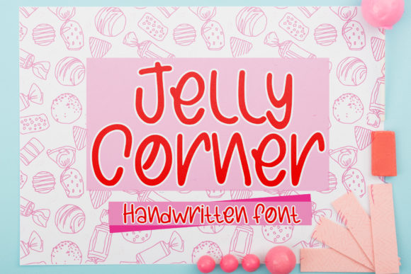 Discover Jelly Corner: A Charming Handwritten Font for Editorial Design
