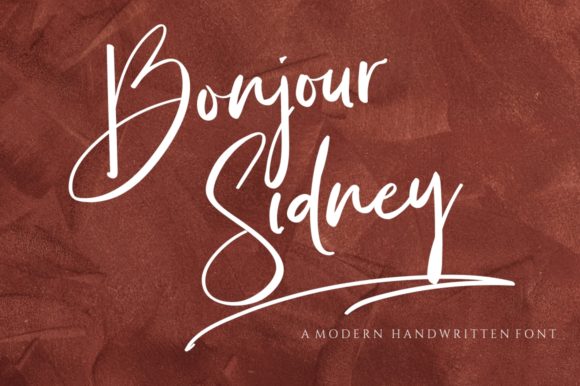 Enhance Your Brand with Bonjour Sidney Font