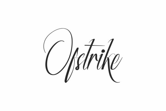 Enhance Your Brand with Ofstrike: A Stylish Script Font