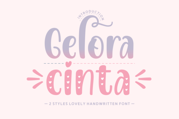 Gelora Cinta: A Whimsical Handwritten Font for Crafters