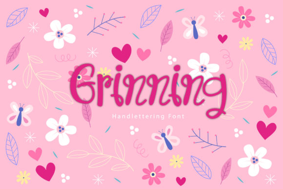 Grinning: A Charming Script Font for Editorial Design