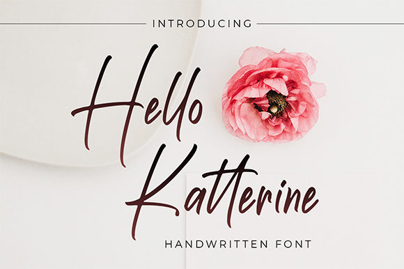 Hello Katterine: A Charming Handwritten Font for Crafters