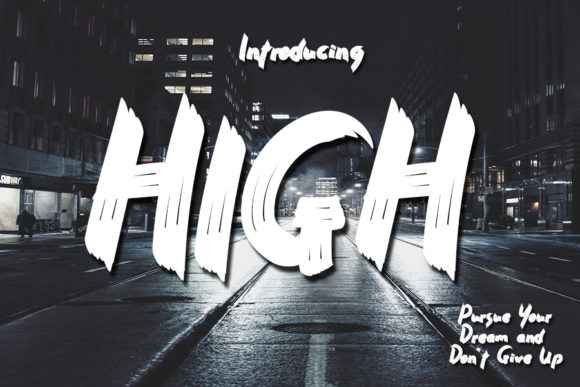 High: A Bold Script Font for Editorial Design