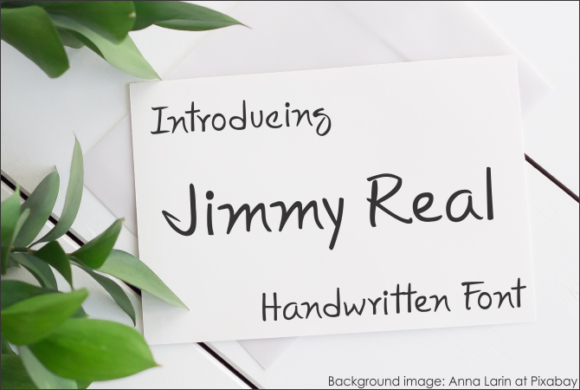 Jimmy Real: A Handwritten Font for Editorial Elegance