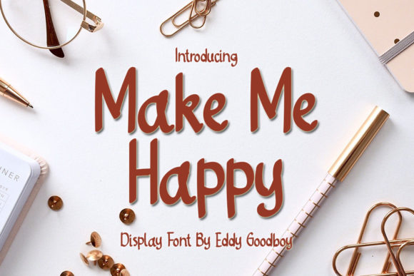 Make Me Happy: A Handwritten Font for Engaging Visuals