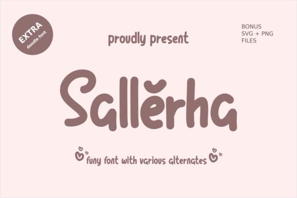 Sallerha: A Playful Handwritten Font for Crafters
