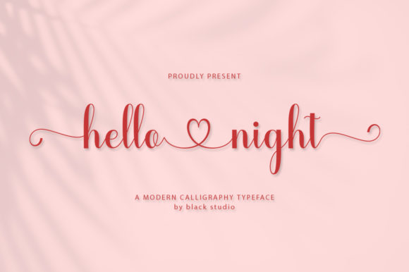 Transform Your Brand with Hello Night Font