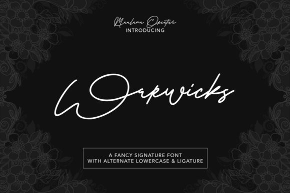 Warwicks: A Handwritten Font for Makers and Creators